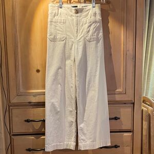 Maeve The Colette Ecru Corduroy Pants, Size 25, Anthropologie
